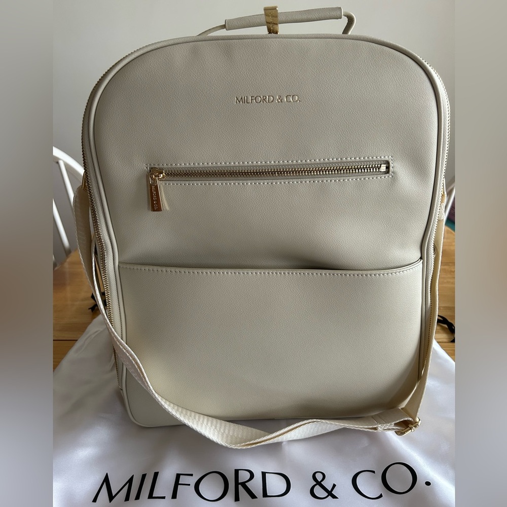 Milford & Co. Evelyn Backpack Cream - Picture 2 of 5